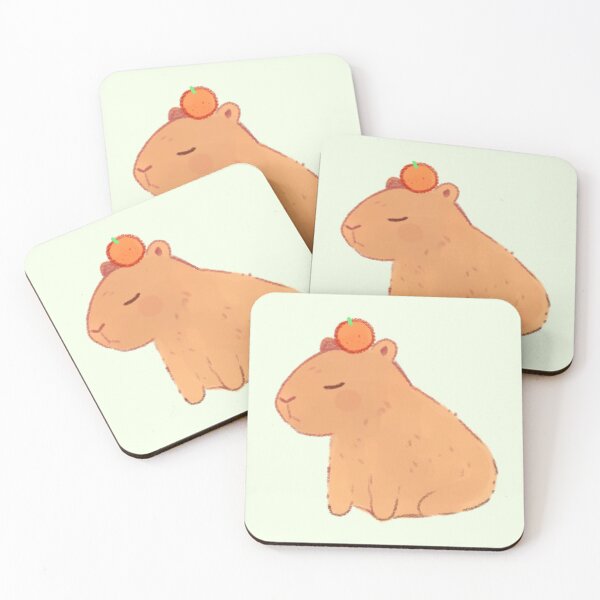 Item preview, Capybara and orange designed and sold by Mayarart.