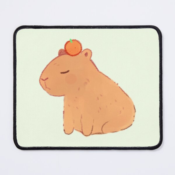 Item preview, Capybara and orange designed and sold by Mayarart.