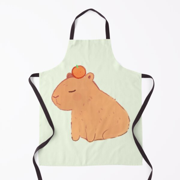 Item preview, Capybara and orange designed and sold by Mayarart.