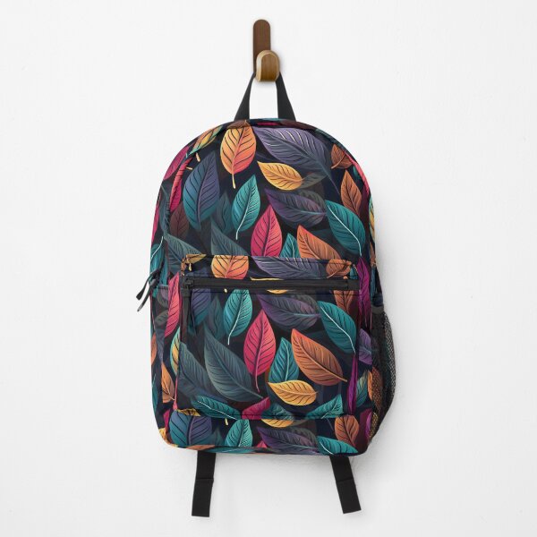 Item preview, Autumn Enchantment - Amber, Pastel Green, and Purple Leaves Pattern designed and sold by trendyzcom.
