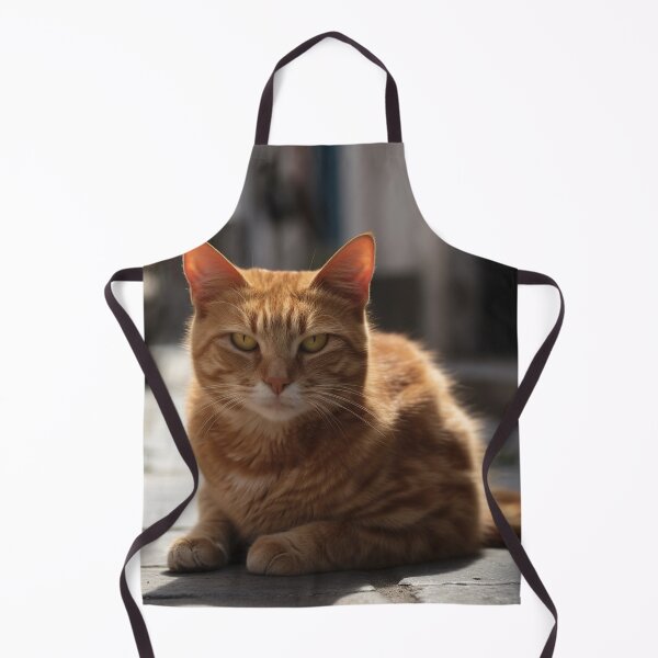 Item preview, Sunlit Ginger Cat in the Street designed and sold by InkDazzle.