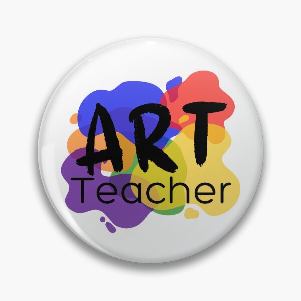 Item preview, Art Teacher Splatter of Colors with Solid Font designed and sold by MakerOfPaper.