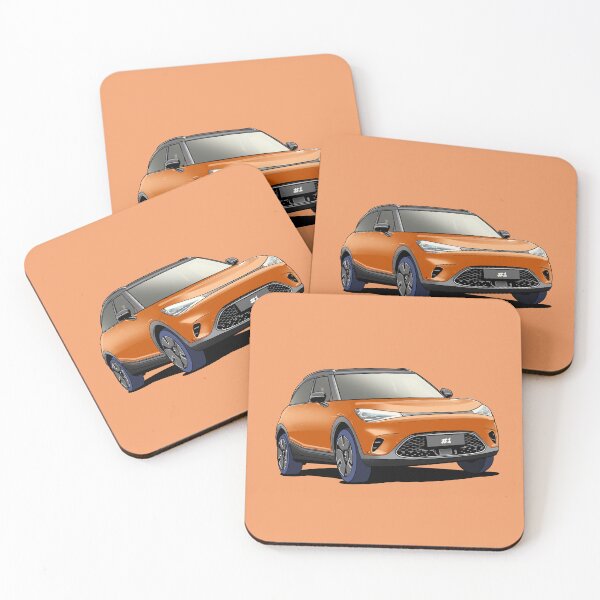 Item preview, Orange Smart One #1 Electric car designed and sold by Webazoot Industries - Car Art.