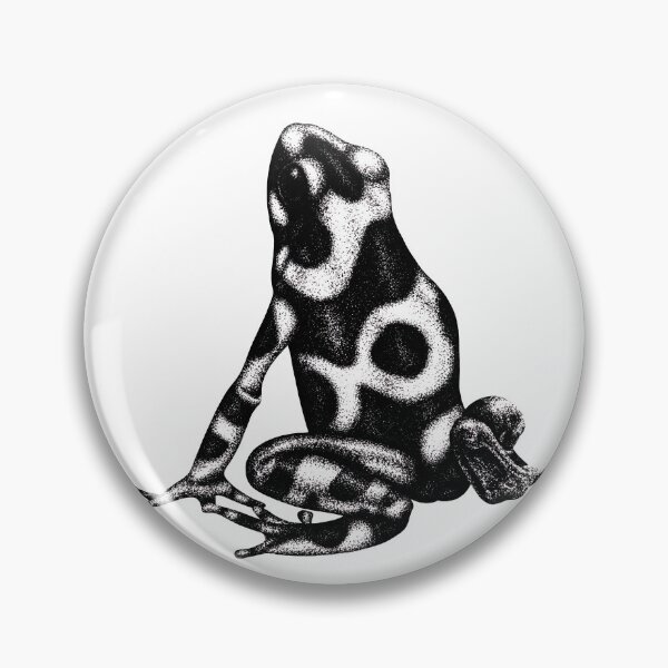 Item preview, Green and black poison frog designed and sold by LorenDowding.