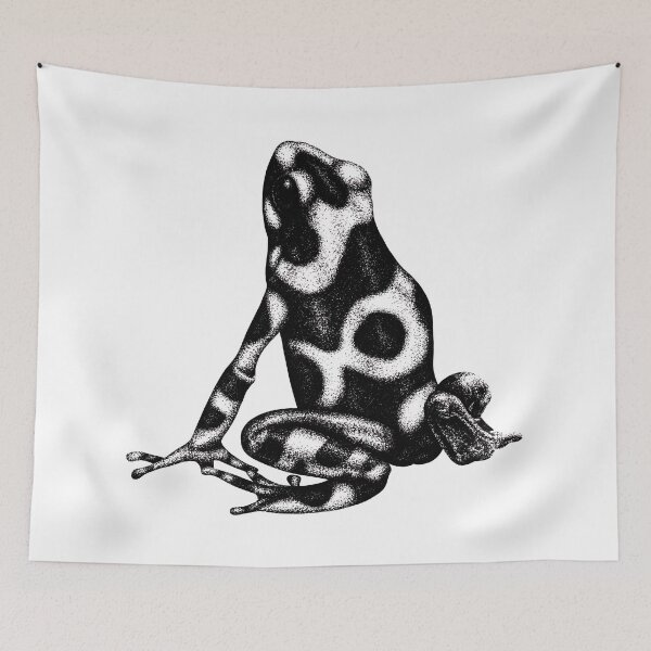 Item preview, Green and black poison frog designed and sold by LorenDowding.