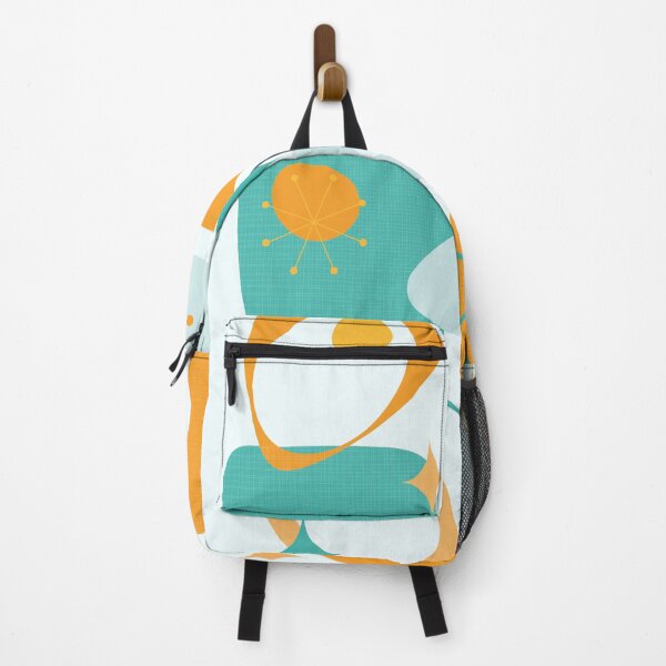Item preview, Mid Century Atomic Abstract 15 Aqua, Orange designed and sold by trdstudio.
