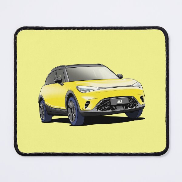 Item preview, Yellow Smart Hashtag One #1 EV car designed and sold by Webazoot Industries - Car Art.
