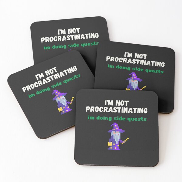 Item preview, I'm not procrastinating, im doing side quests. - sarcastic humour designed and sold by TEEJAMBOREE.