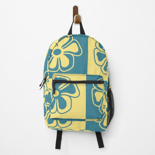 Item preview, Yellow and Blue Flower Checkers | Artwork by Julia Healy designed and sold by Julia Healy.