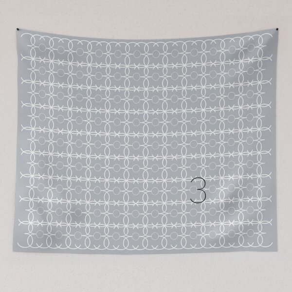 Item preview, Trellis Pattern No.3 Grey designed and sold by Quooki.