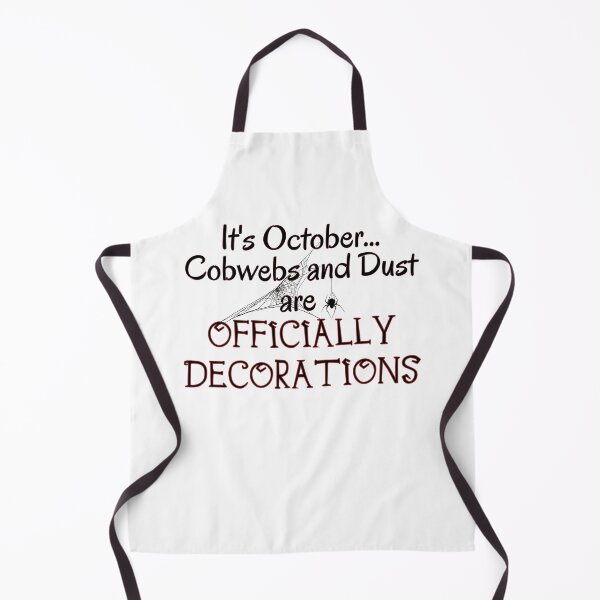 Item preview, It's October & Cobwebs and Dust are Officially Decorations | Fall Halloween Decor | Spooky Spider Haunted House designed and sold by ASeasonalFlair.