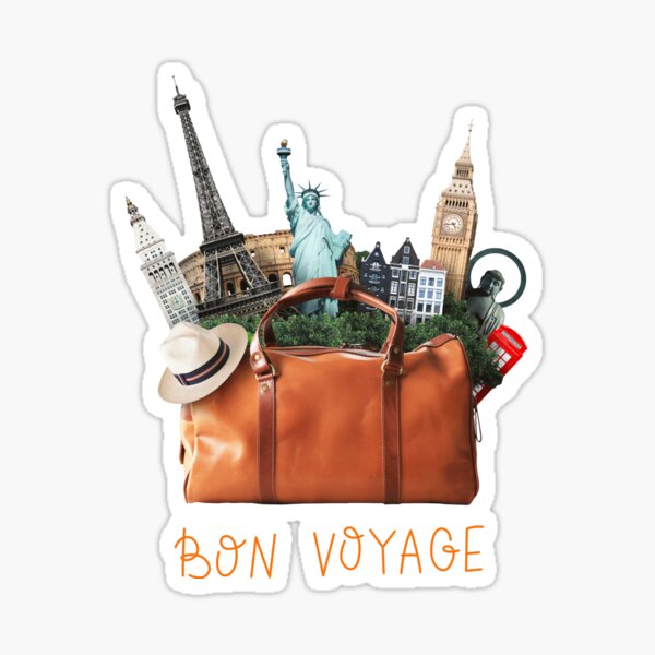Bon Voyage Vacation Stickers #10812 :: Vacation Stickers