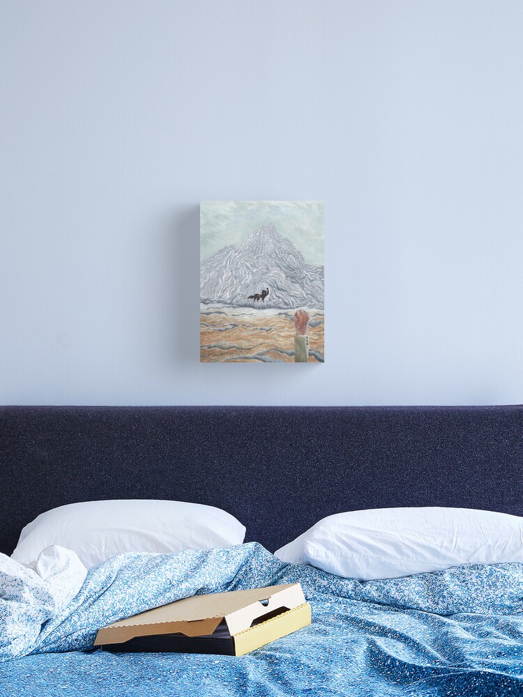 Thumbnail 1 of 3, Canvas Print, The Winter Wolf - Fantastic Mr Fox by Wes Anderson designed and sold by hauntedattics.
