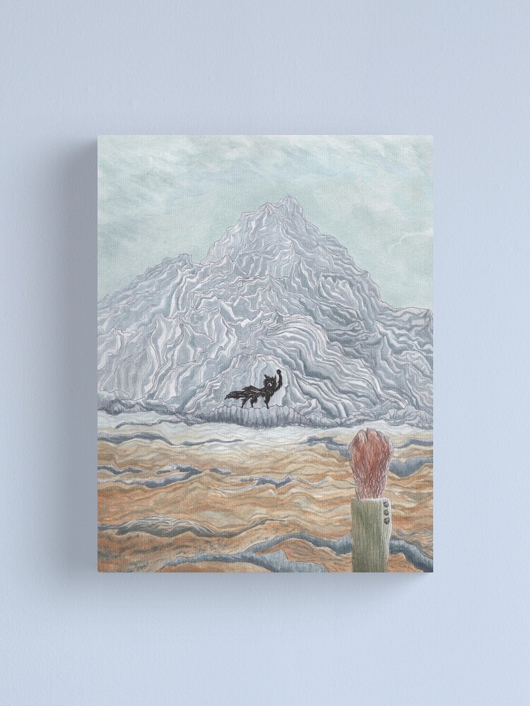 Thumbnail 2 of 3, Canvas Print, The Winter Wolf - Fantastic Mr Fox by Wes Anderson designed and sold by hauntedattics.