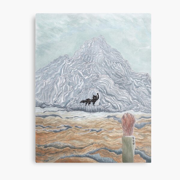 The Winter Wolf - Fantastic Mr Fox by wes Anderson Metal Print