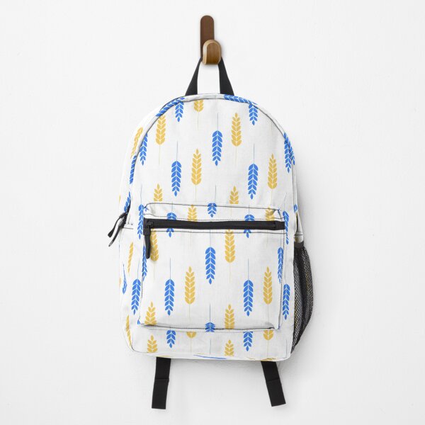 Item preview, Ukrainian wheat minimalistic white pattern designed and sold by RozhmarisArt.