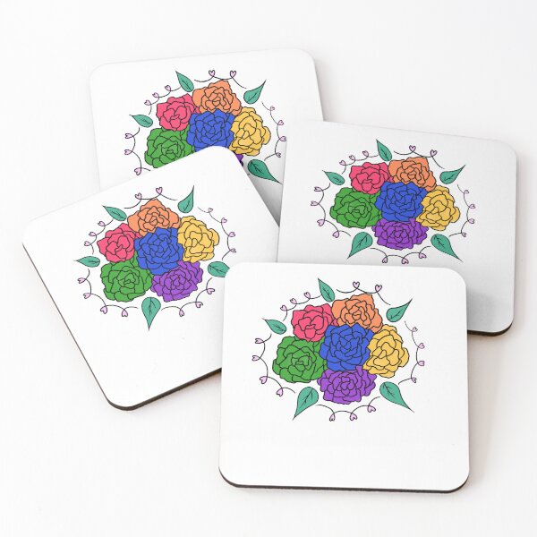 Item preview, Pride Flag Flowers designed and sold by ShaeRaindrop.