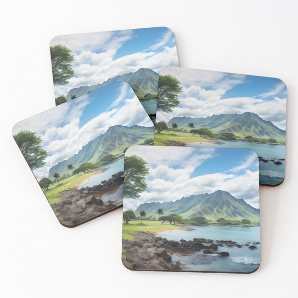 Item preview, Stunning panoramic island view digital print designed and sold by dcrc.