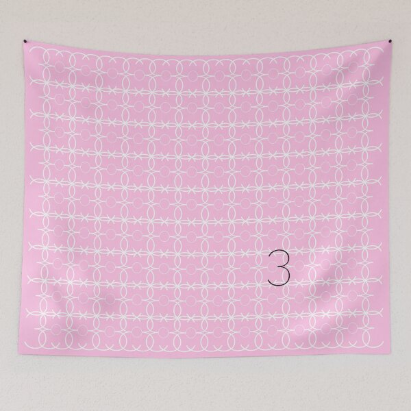 Item preview, Trellis Pattern No.3 Pink designed and sold by Quooki.