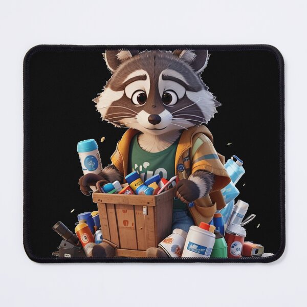 Item preview, Raccoon with a trunk full of junk designed and sold by TrendyPalette.