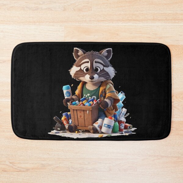 Item preview, Raccoon with a trunk full of junk designed and sold by TrendyPalette.