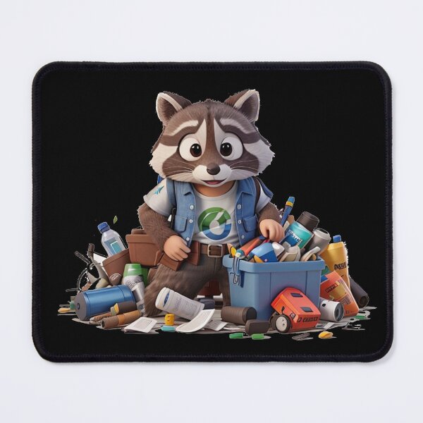 Item preview, Raccoon with a trunk full of junk designed and sold by TrendyPalette.