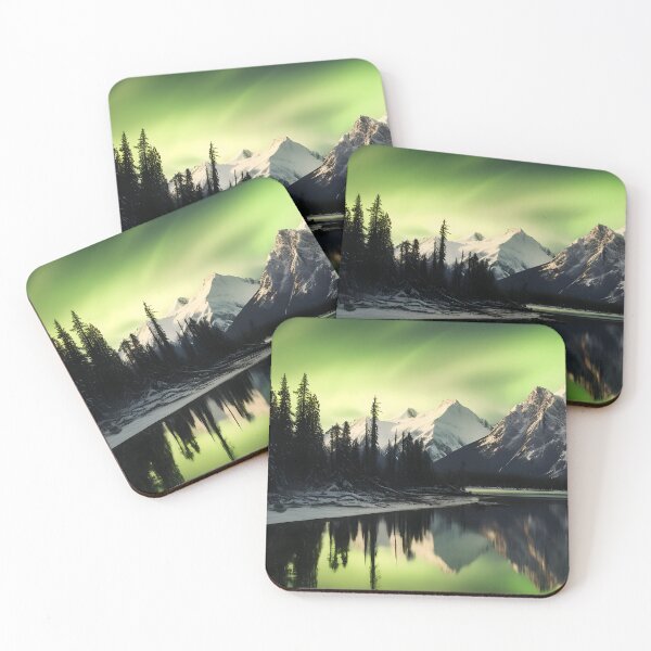 Item preview, Panoramic snowcapped mountain range digital print designed and sold by dcrc.