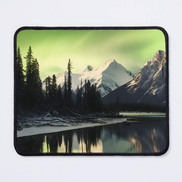 Item preview, Panoramic snowcapped mountain range digital print designed and sold by dcrc.
