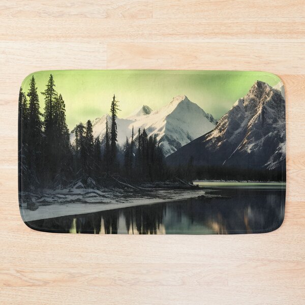 Item preview, Panoramic snowcapped mountain range digital print designed and sold by dcrc.