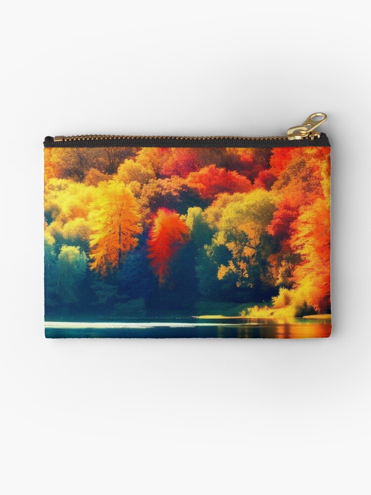 Thumbnail 1 of 4, Zipper Pouch, Such Beauty in the Autumn Leaves designed and sold by 5849.