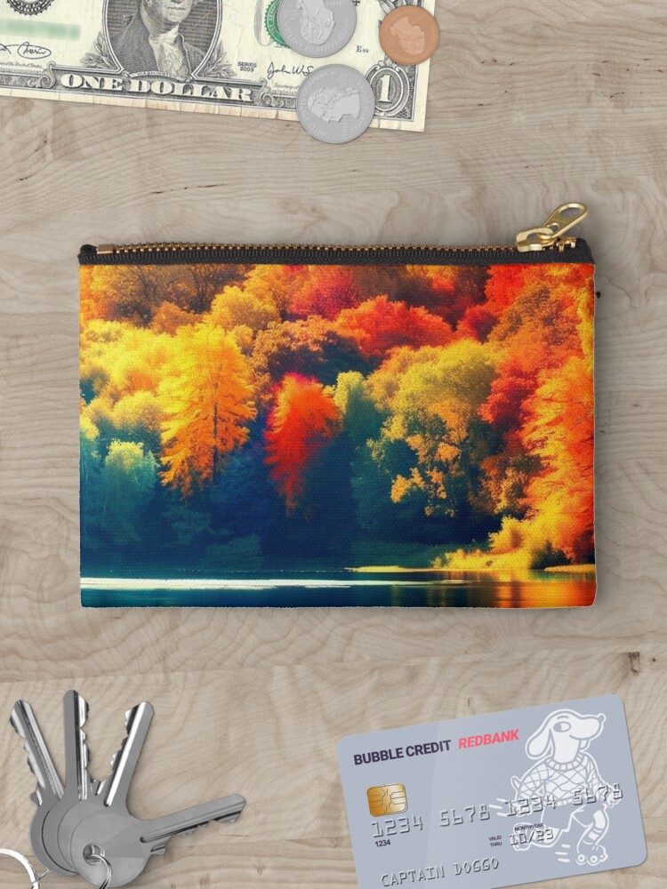 Thumbnail 3 of 4, Zipper Pouch, Such Beauty in the Autumn Leaves designed and sold by 5849.