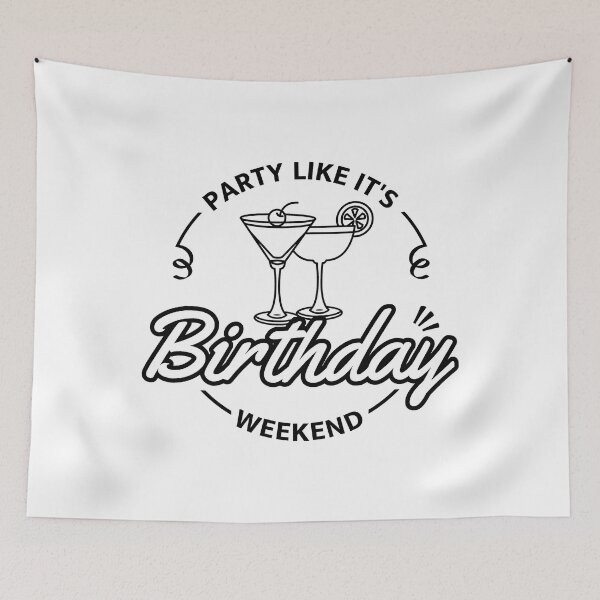 Item preview, Birthday Party - Happy Birthday Weekend designed and sold by ViewerEqualsPhoton.