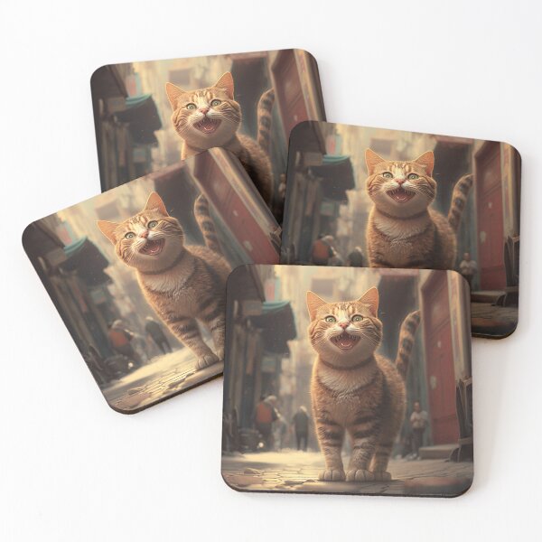 Item preview, Whimsical Cat Acrobat: A Playful Twist designed and sold by InkDazzle.