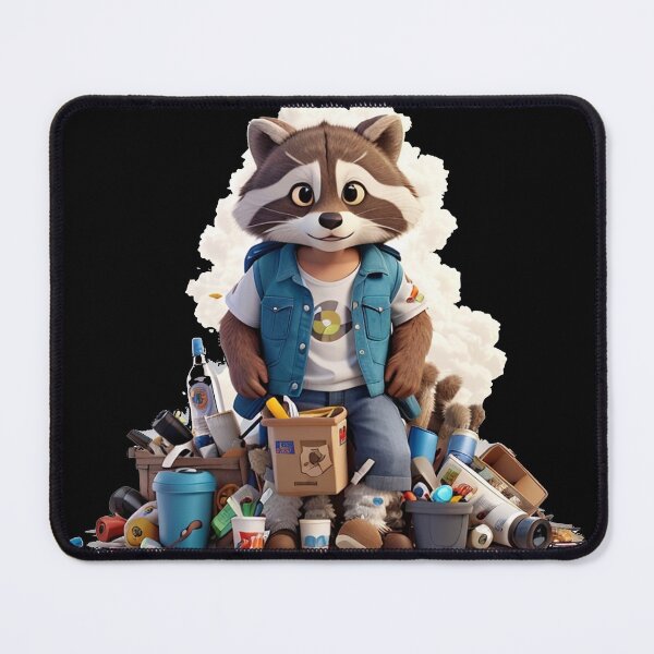 Item preview, Raccoon with a trunk full of junk designed and sold by TrendyPalette.