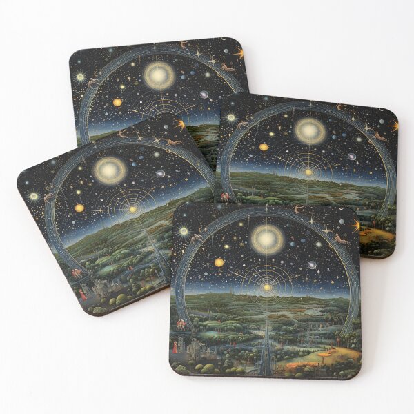 Item preview, Ethereal Dark Planet Space Landscape - Cosmic Art Print designed and sold by JojoArtEvo.