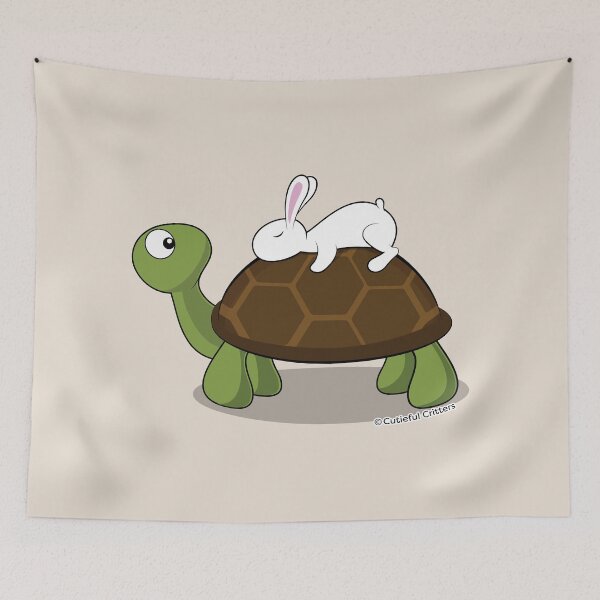 Item preview, The Bunny and the Turtle designed and sold by Cutieful Critters.