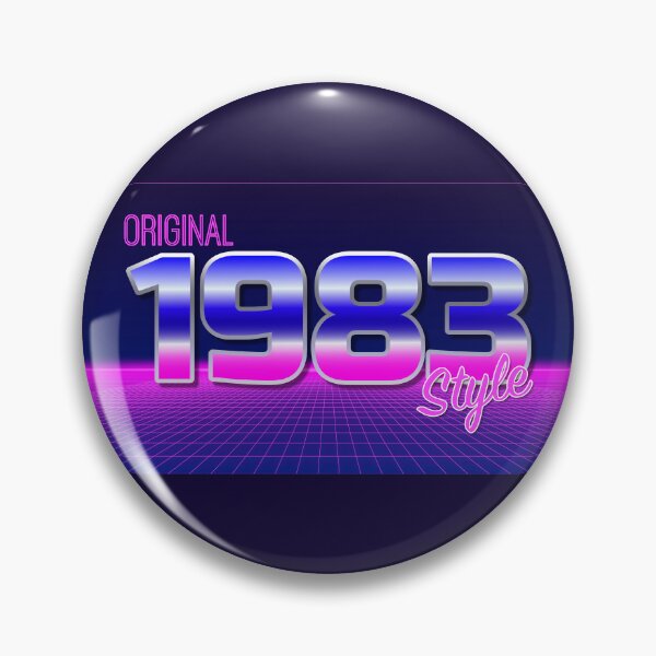 Item preview, Original 1983 Style - 40th Birthday Gift - 80s Neon Grid Nostalgia designed and sold by thejamestaylor.