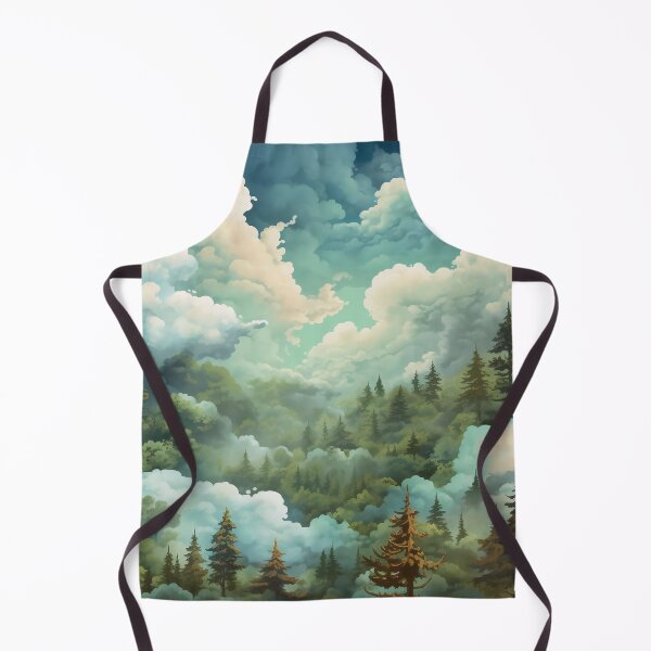 Item preview, The drawing of cloudy forest digital art designed and sold by EternityLoves.