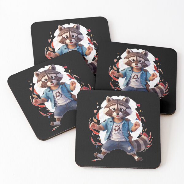 Item preview, Raccoon dancing designed and sold by TrendyPalette.