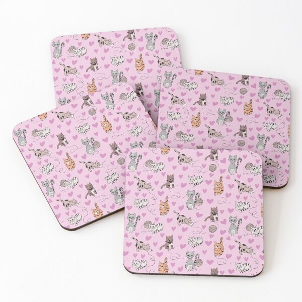 Item preview, Kitty Love Heart/Valentine's Day Pattern designed and sold by sunlightforest.