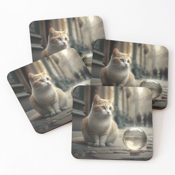Item preview, Medium Cat Artwork - Feline Enigma designed and sold by InkDazzle.
