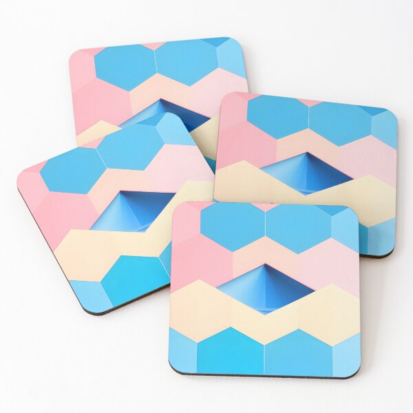 Item preview, abstract hexagon cubic designed and sold by itsggdesigns.