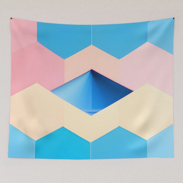 Item preview, abstract hexagon cubic designed and sold by itsggdesigns.