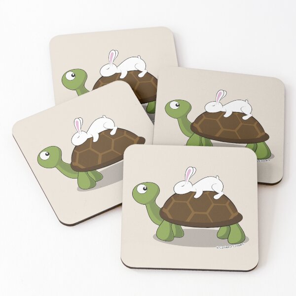 Item preview, The Bunny and the Turtle designed and sold by Cutieful Critters.