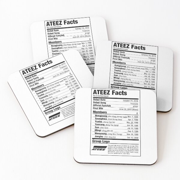 Item preview, ATEEZ Kpop Nutritional Facts ATZ designed and sold by skeletonvenus.