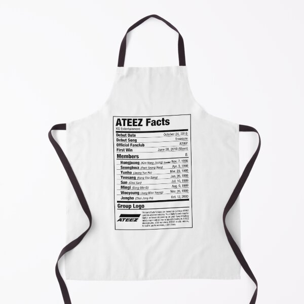 Item preview, ATEEZ Kpop Nutritional Facts ATZ designed and sold by skeletonvenus.