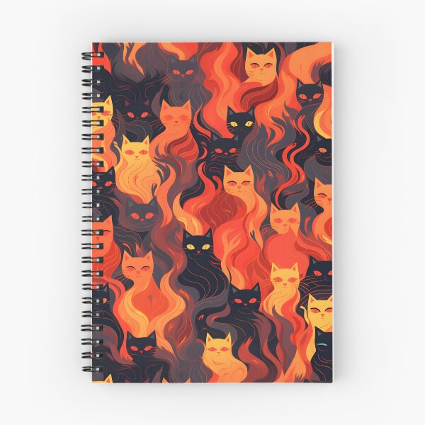 Item preview, Inferno Felines: Fire Cats in Fiery Symphony designed and sold by SweetRepeat.