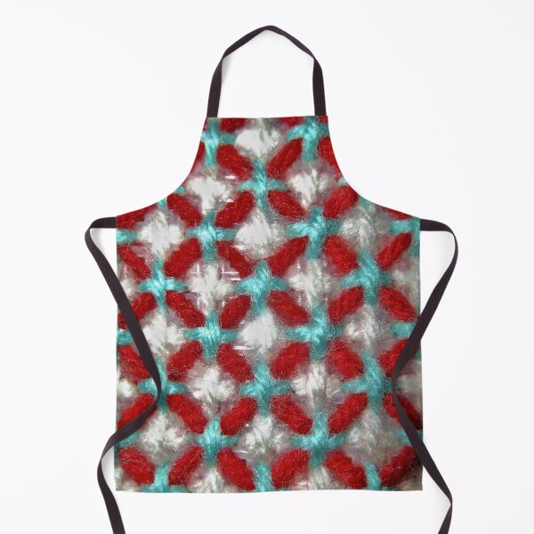Item preview, Red White and Turquoise Yarn Art designed and sold by Scott and Mary Schneider art_photography.