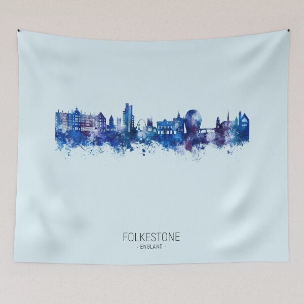 Artikelvorschau, Skyline von Folkestone, England entworfen und verkauft von ArtPrints.