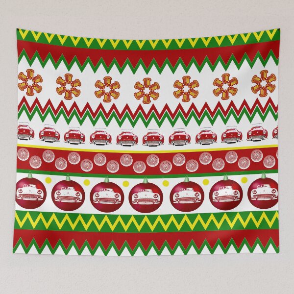 Item preview, Triumph TR3 classic car Christmas ugly sweater designed and sold by soitwouldseem.